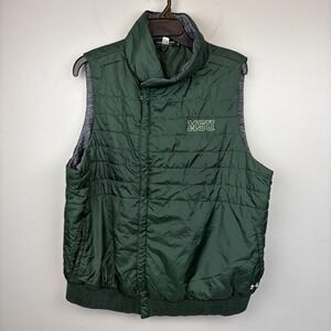 Michigan State Spartans Vest Puffer Womens 2XL Green‎ NCAA College Under Armour